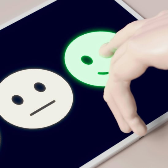 Review app on tablet